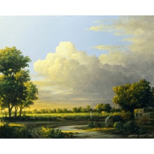 Zulfiqar Ali Zulfi, 24 x 30 inch, Oil on Canvas, Landscape Painting-AC-ZUZ-010